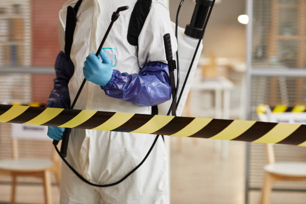 Professional Biohazard Cleanup technician working in Marlborough, MA